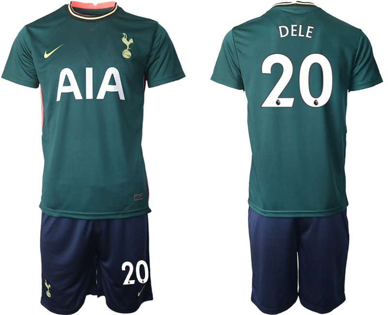 Men 2020-2021 club Tottenham away #20 green Soccer Jerseys->tottenham jersey->Soccer Club Jersey
